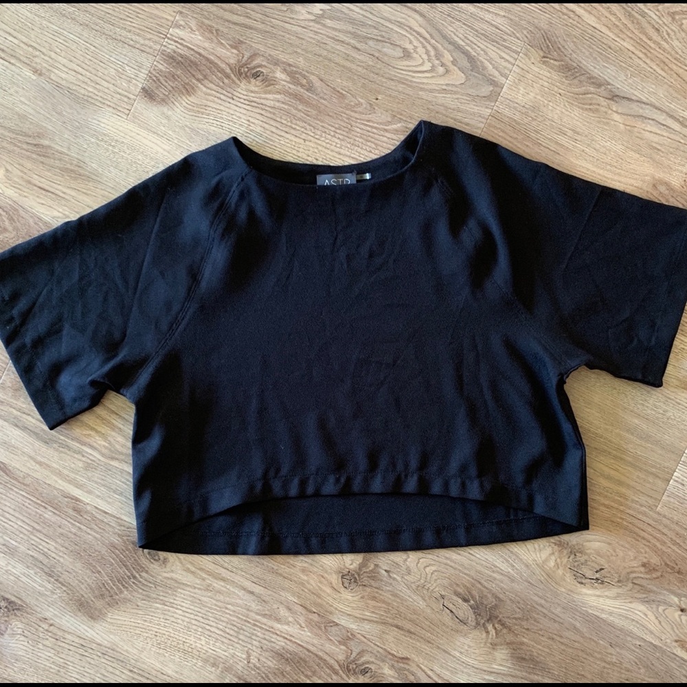ASTR crop top black medium